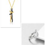 Love Hug Necklace Unisex Couple Jewelry Simple Clavicle Chain Valentines Day Lover Gift