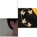 Fashion Earring Butterfly Ear Clip And Ear Hook Jewelry