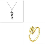 Love Hug Necklace Unisex Couple Jewelry Simple Clavicle Chain Valentines Day Lover Gift