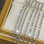 Fashionable And Simple Long Tassel Earrings